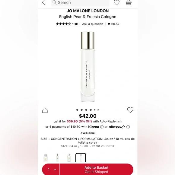 JO MALONE English Pear & Freesia mini - Picture 3 of 3